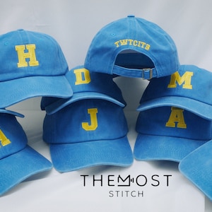 Gorra personalizada inicial, sombrero bordado, sombrero adulto, gorra de bola personalizada, sombrero personalizado, sombrero de hombre, regalo para ella, sombrero de CARTA