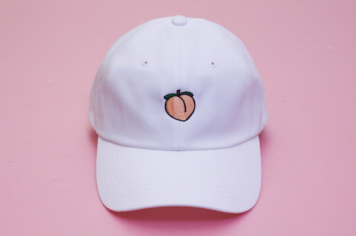 Peach Cap Embroidered Hat Monogrammed Hat Georgia Peach - Etsy