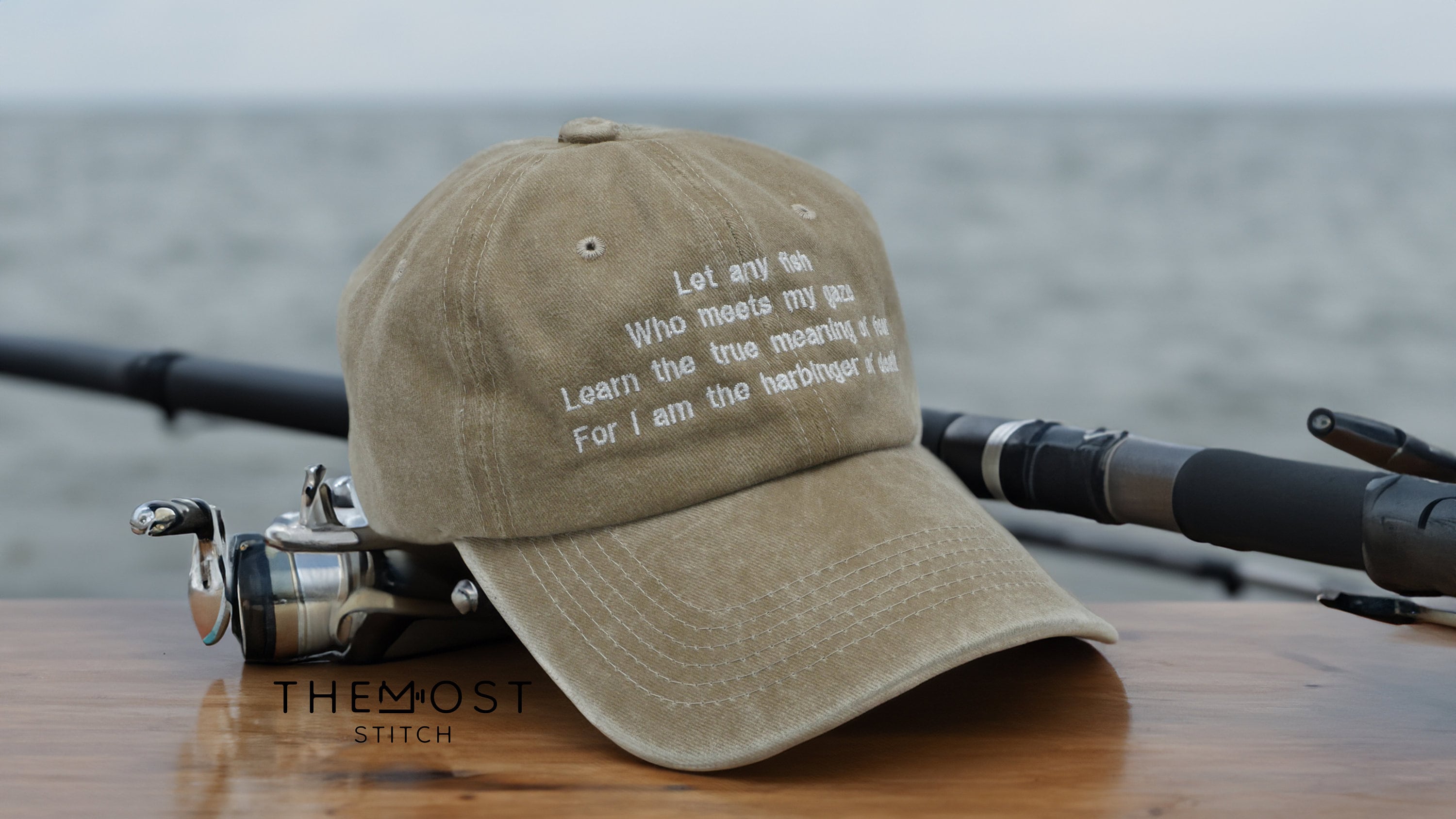 Let any fish Who meets my gaze Learn the true meaning of fear For I am the harbinger of death hat