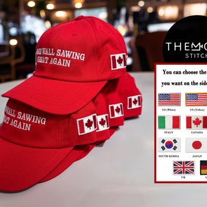 Make Your Text Great Again, Embroidered Hat, Personalized Hat, Custom Baseball Cap, Custom Maga hat, Make America Great Again, Make America image 2