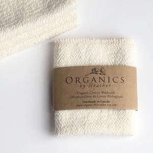 Organic Cotton Washcloth 1-Ply Terry | Soft & Eco-Friendly Face Cloth | Daily Skincare Essentials | Available in Monday- Sunday Set