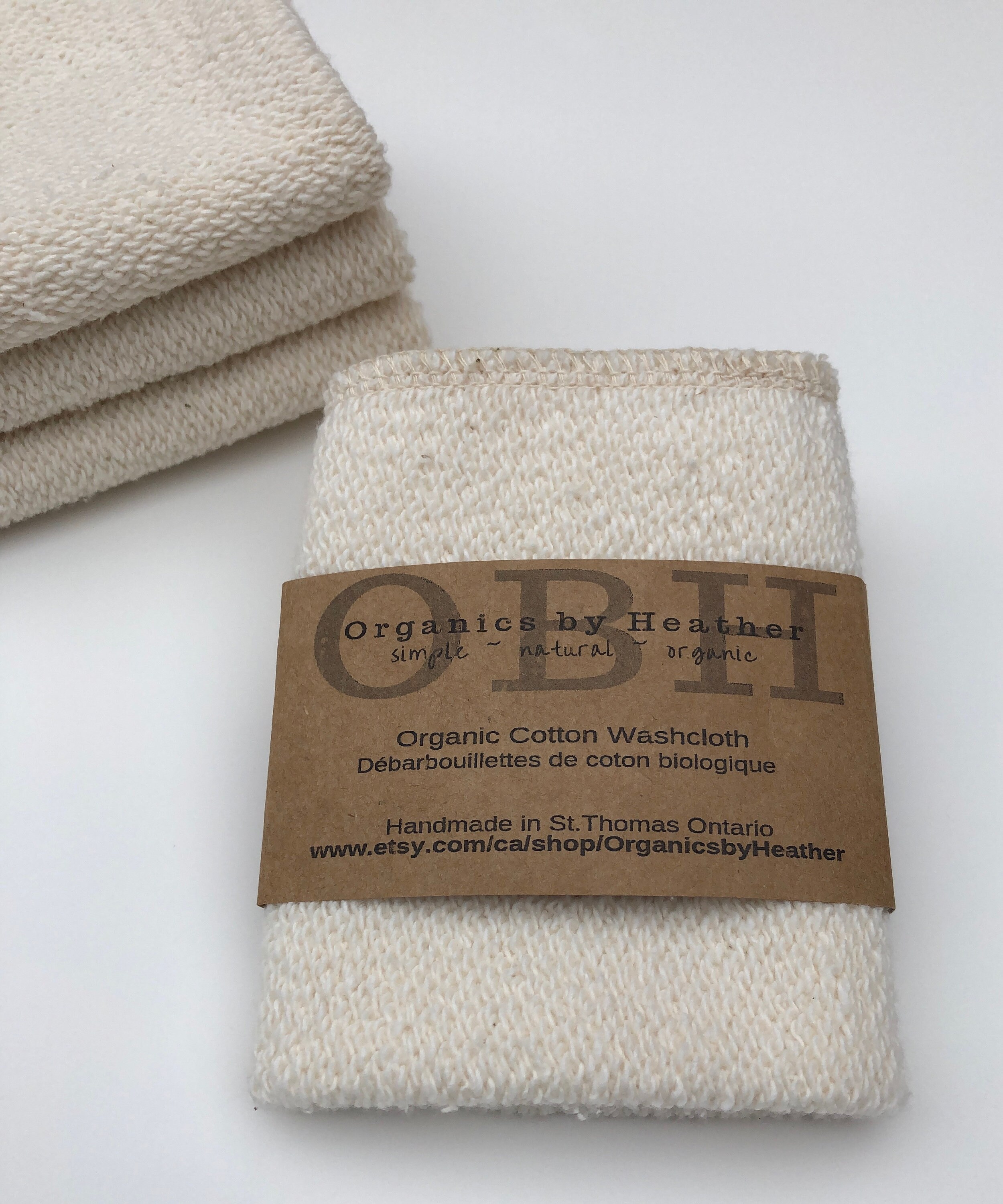 Organic Cotton Washcloth Etsy