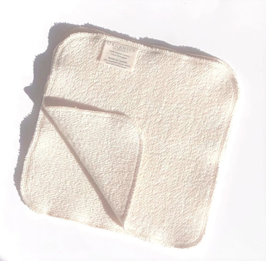 Luxury Organic Cotton Washcloth - 2-ply French Terry - Organic Cotton ...