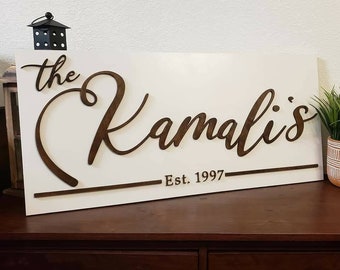 15X30 Birch Name and Est date sign