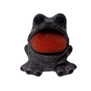 frog sponge holder, frog scrubby holder, frog lover gift, frog decor, housewarming gift