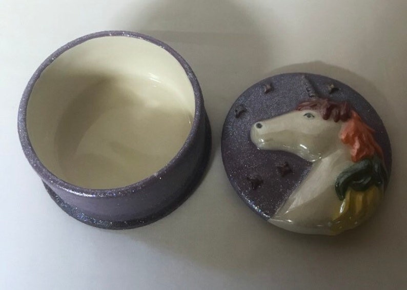 unicorn trinket box unicorn gift unicorn jewelry box Ceramic Unicorn box unicorn decor