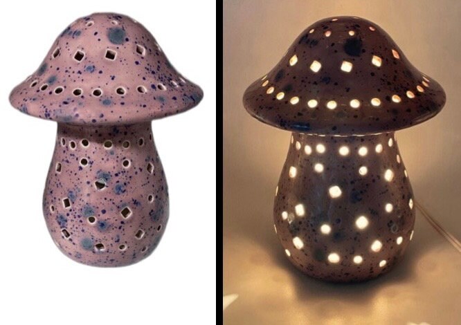Ceramic mushroom lamp deals