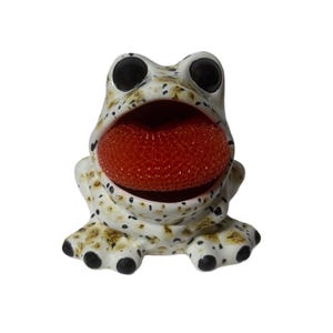 frog sponge holder, frog scrubby holder, frog lover gift, frog decor, housewarming gift