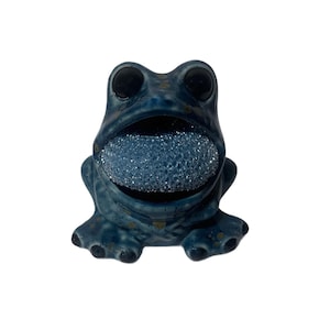 frog sponge holder, frog scrubby holder, frog lover gift, frog decor, housewarming gift