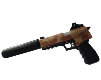 whisper 45 suppressed pistol with moving silencer - nerf fortnite suppressed pistol price