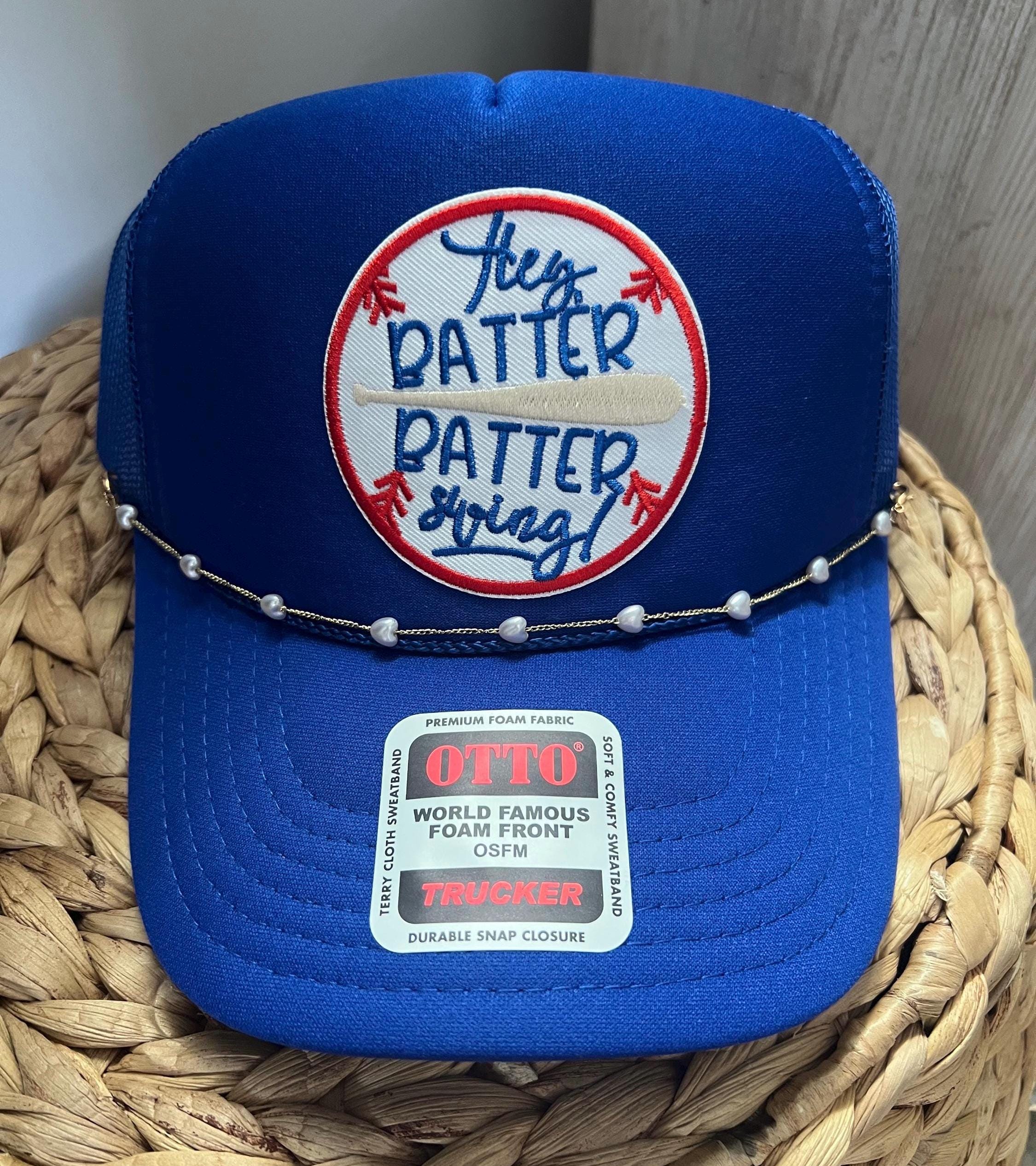 Baseball Trucker Hat: Hey Batter, Charm Patch, Mid Profile  display picture 3