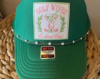 Golf Wives Cocktail Club Trucker-pet, grappige patch-hoed