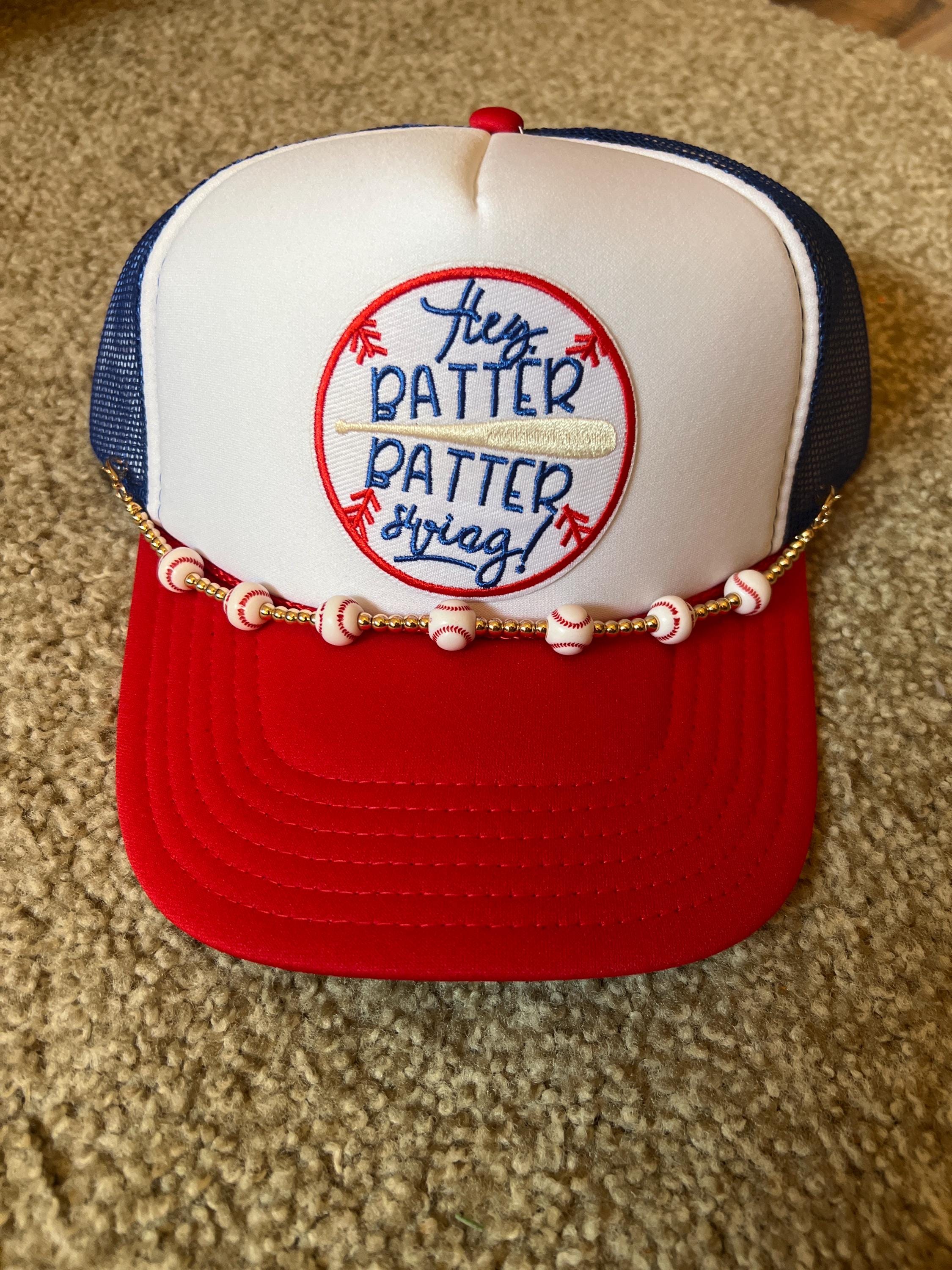 Baseball Trucker Hat: Hey Batter, Charm Patch, Mid Profile  display picture 2