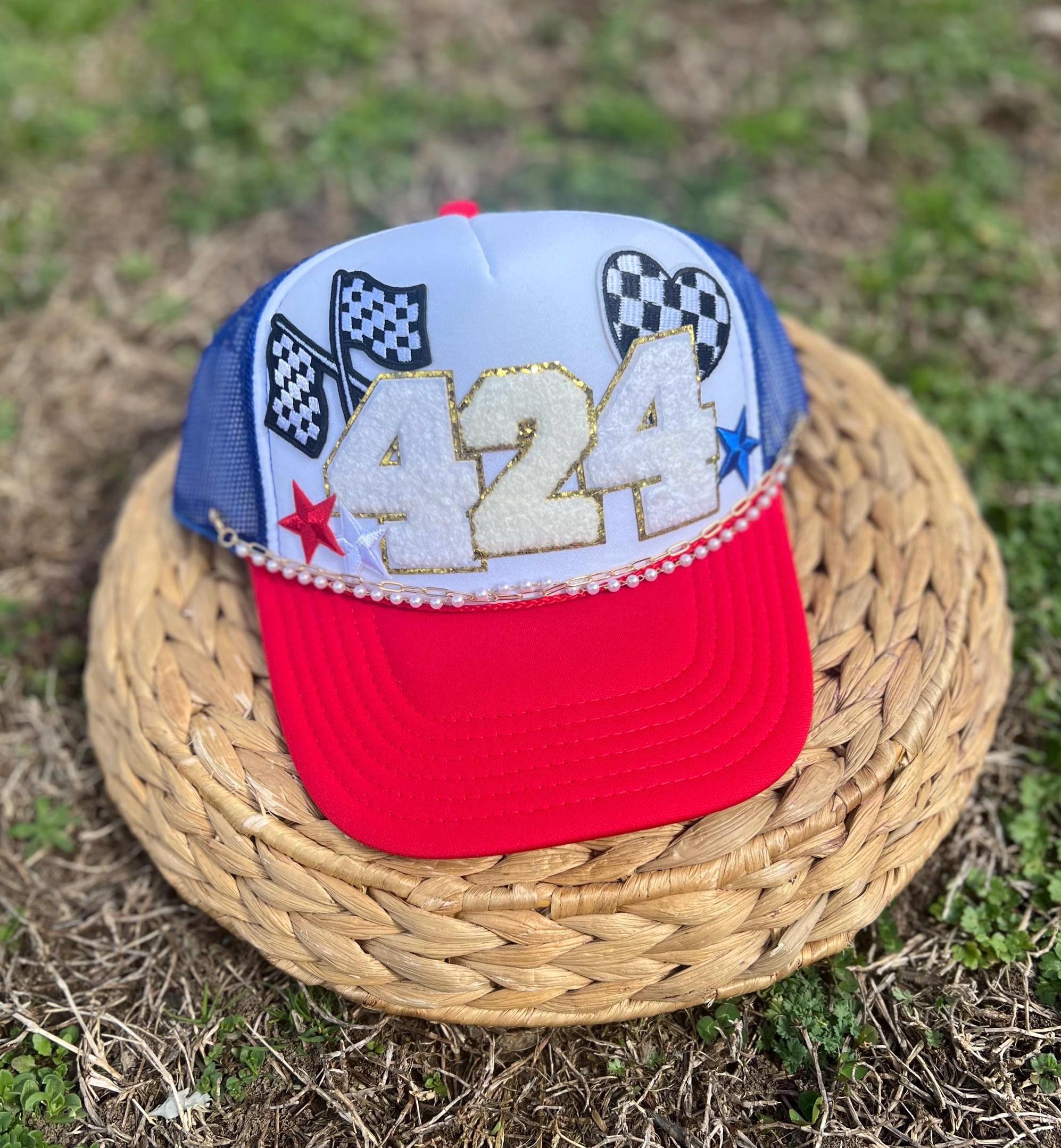 Race Engine Hat Raphics Custom Racing Trucker Hat, Patch Design With Hat Chain - Etsy