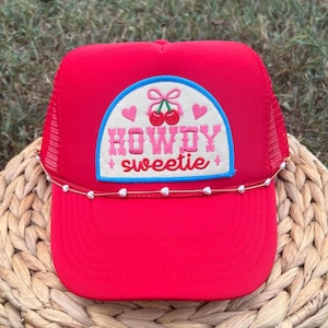 Blue Howdy Trucker Hat - Etsy display picture 2