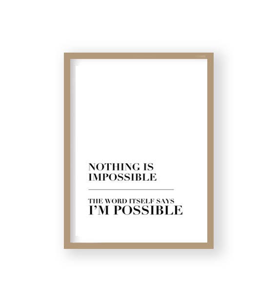 Instant Download Nothing Is Impossible Audrey Hepburn Quote Etsy Instant Download Nothing Is Impossible Audrey Hepburn Quote Etsy