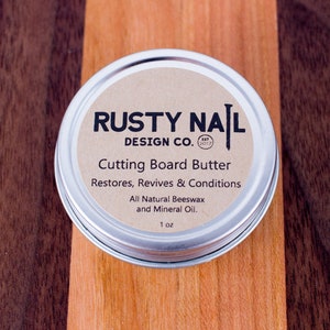 Cutting Board Conditioner aka Board Butter - Food Safe Beeswax & Mineral Oil polish, Cutting Board Butter, Butcher Block Oil, Spoon Butter