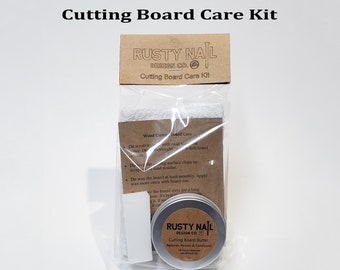 Cutting Board Care Kit, Food Safe Cutting Board polish, Cutting Board Butter, Butcher Block Oil, Spoon Butter, Allergen-Free