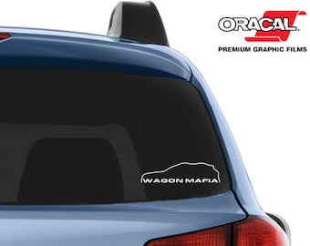 Wagon Mafia station wagon car decal, funny car decal