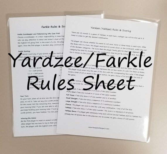 yahtzee Risk game rules