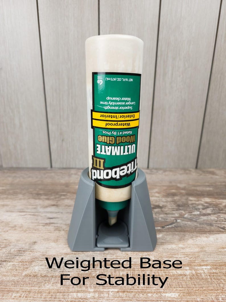 Titebond Glue Bottle Dock with Replaceable Drip Tray: Holds glue upside-down - wood glue bottle caddy image 1