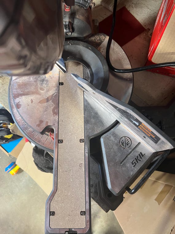 Skil MS6305-00 Zero Clearance Insert 10in Sliding Miter Saw Insert