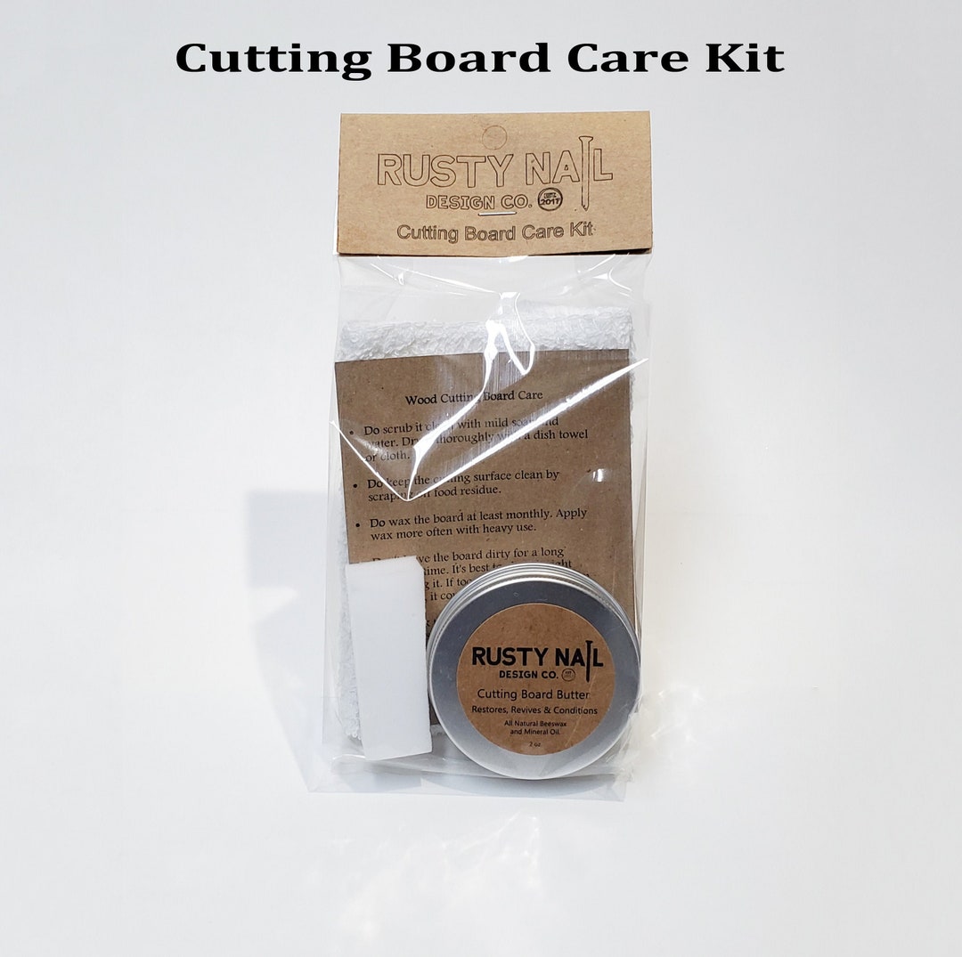 Cutting Board Care Kit, Food Safe Cutting Board Polish, Cutting Board
