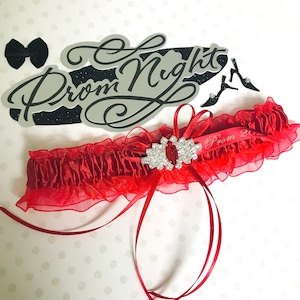 prom garter belt White Sexy Lace Metal Clips Garter Panty main image 1