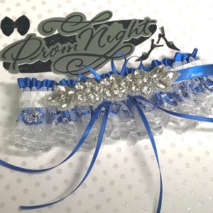 Royal  Prom Garter.   Garter for prom in Royal Blue