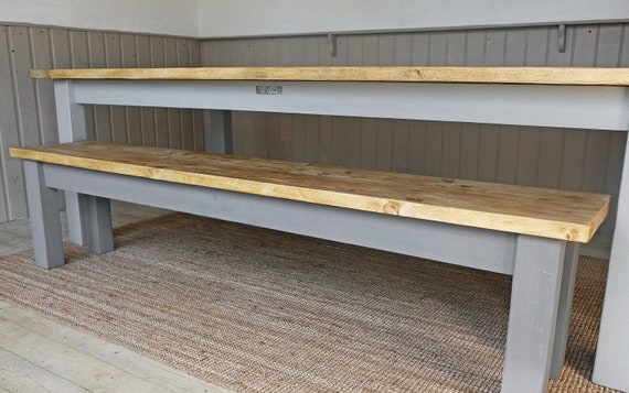 Sturdy Rustic Wooden Bench Seat Handmade From Reclaimed Etsy