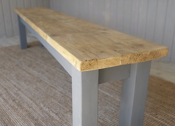 Sturdy Rustic Wooden Bench Seat Handmade From Reclaimed Etsy