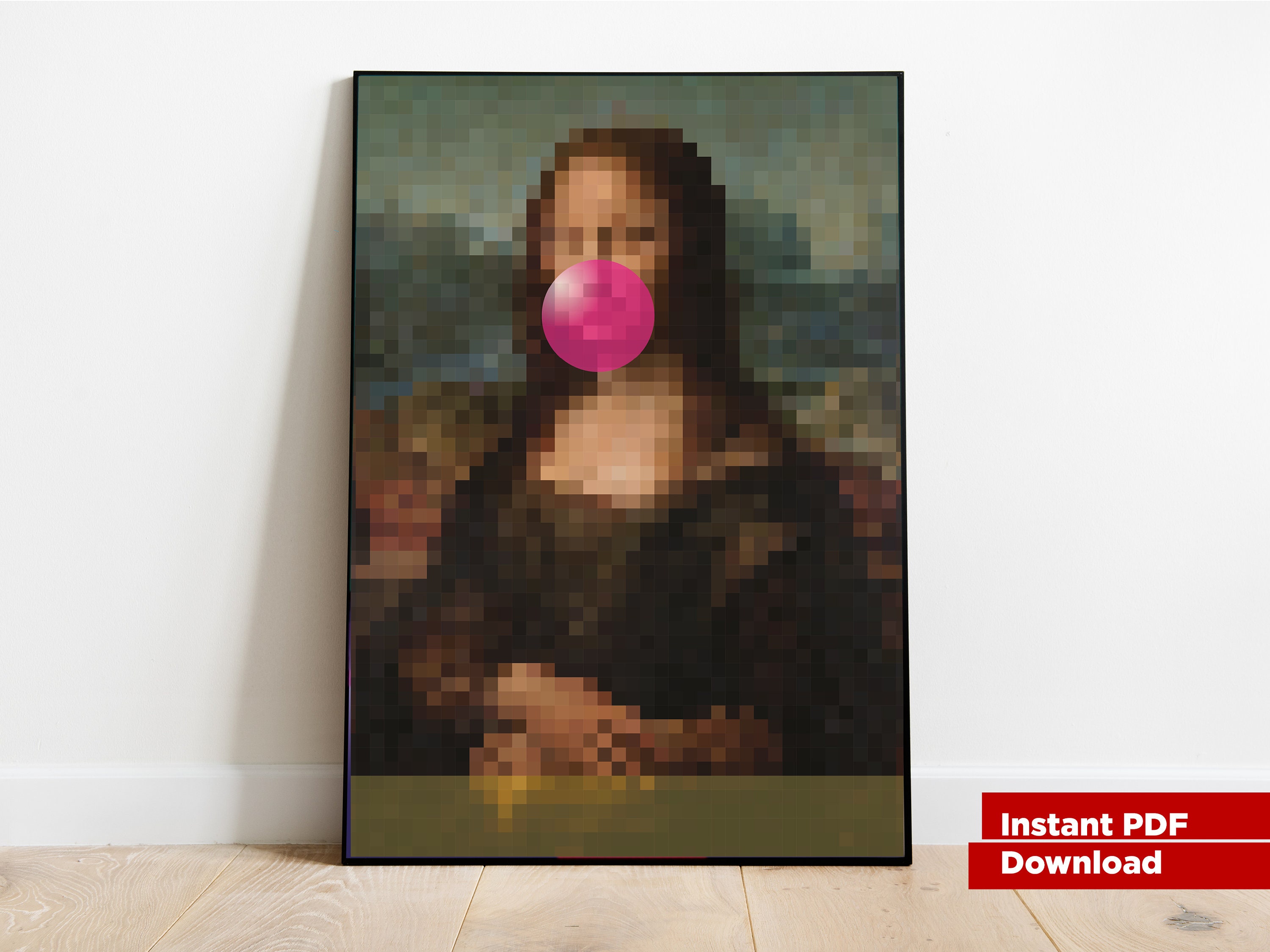 Mona lisa pixel art - Etsy 日本