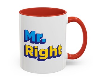 Taza de café para parejas, taza divertida del Sr. Perfecto, regalo de compromiso, regalo de boda, taza de aniversario, taza para él y para ella