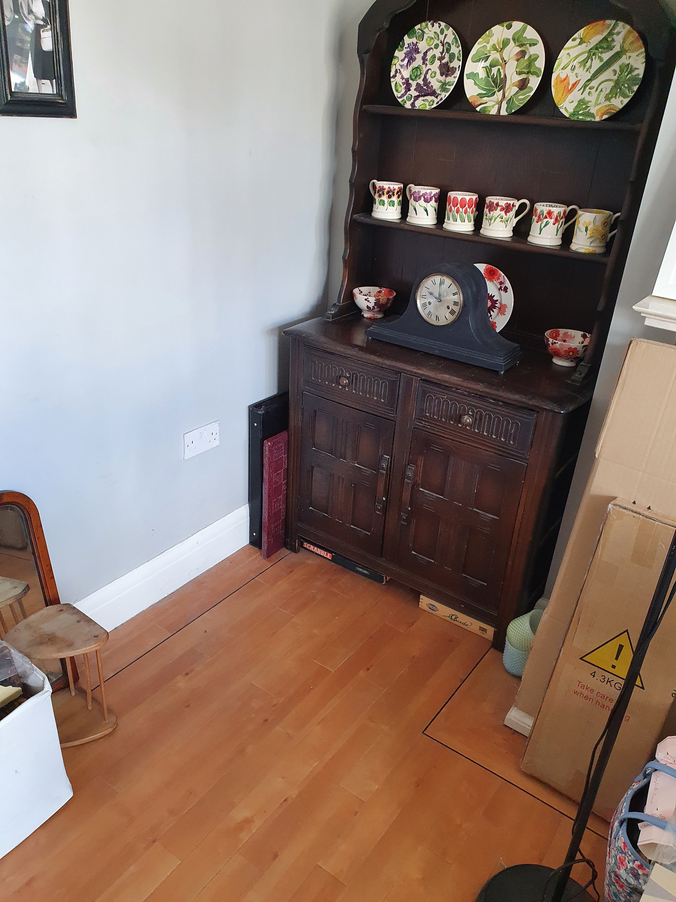 Collection Only Dark Oak Welsh Dresser Original Vintage Mid Century