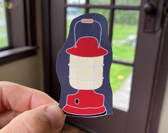 Camping Lantern Sticker