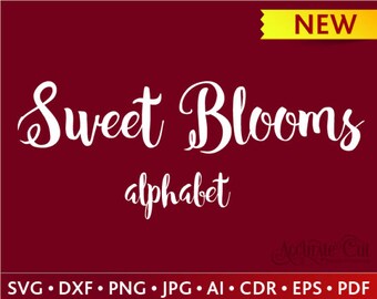 Sweet Font Svg Sweet Alphabet Svg Sweet Letters Svg Sweet Cut Files for Silhouette Studio Cricut ScanNCut Svg Dxf Jpg Png Eps Pdf Ai Cdr