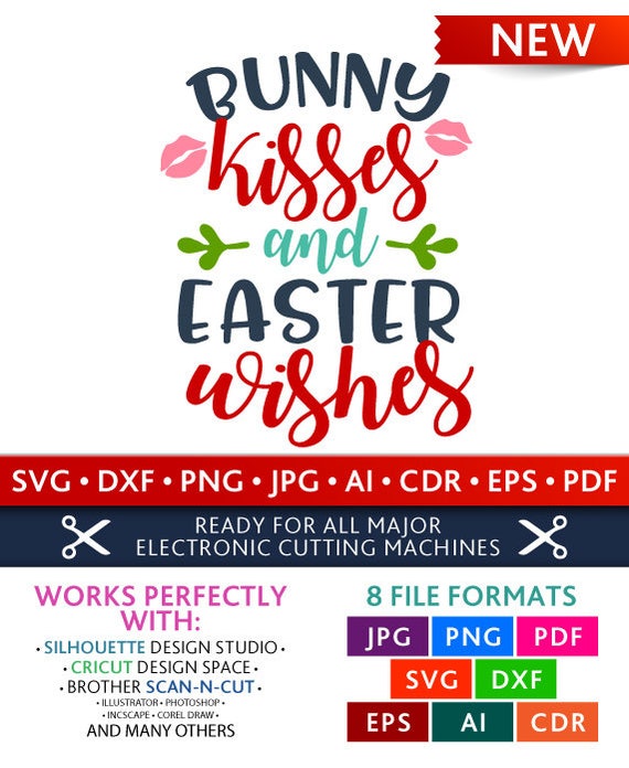 Download Bunny Kisses and Easter Wishes Svg Bunny Kisses and Easter ...