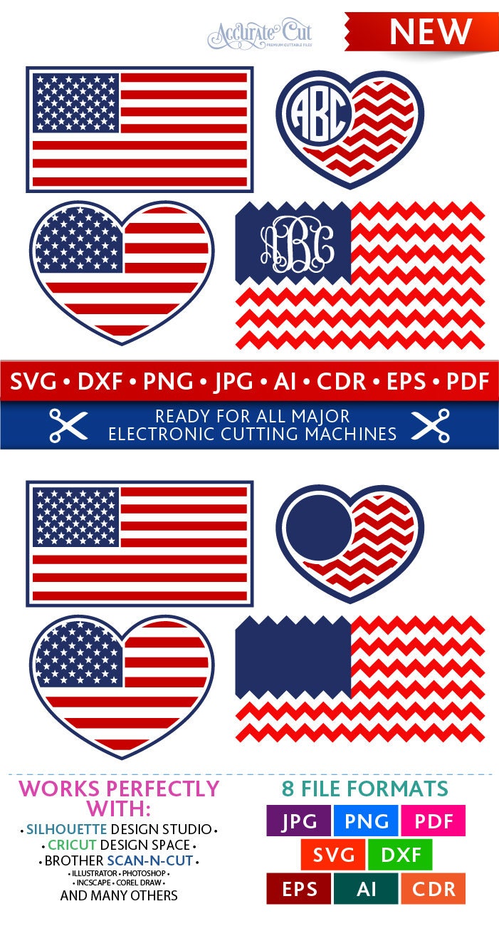 Download American Flag Svg 4th of July American Flag Monogram ...