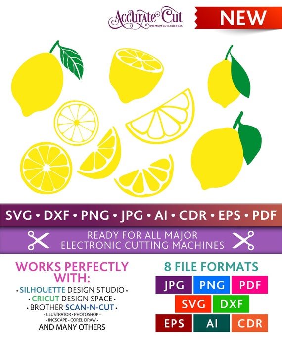 Download Lemons Svg Lemons Cut Files Cricut Silhouette Studio Svg Dxf Etsy