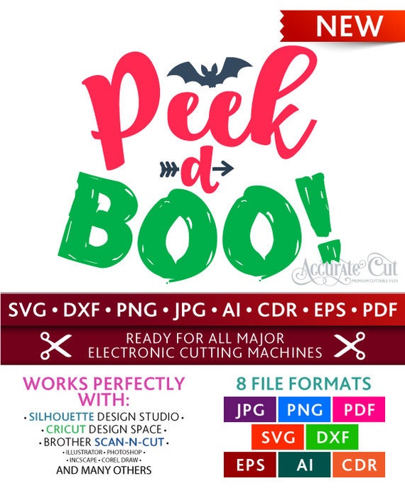 Download Peek A Boo Svg Peek A Boo Cut Files Halloween Silhouette | Etsy