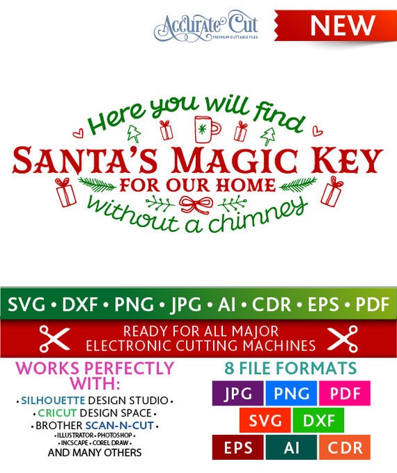 Download Santa S Magic Key Svg Santa S Magic Key Cut Files Etsy 3D SVG Files Ideas | SVG, Paper Crafts, SVG File