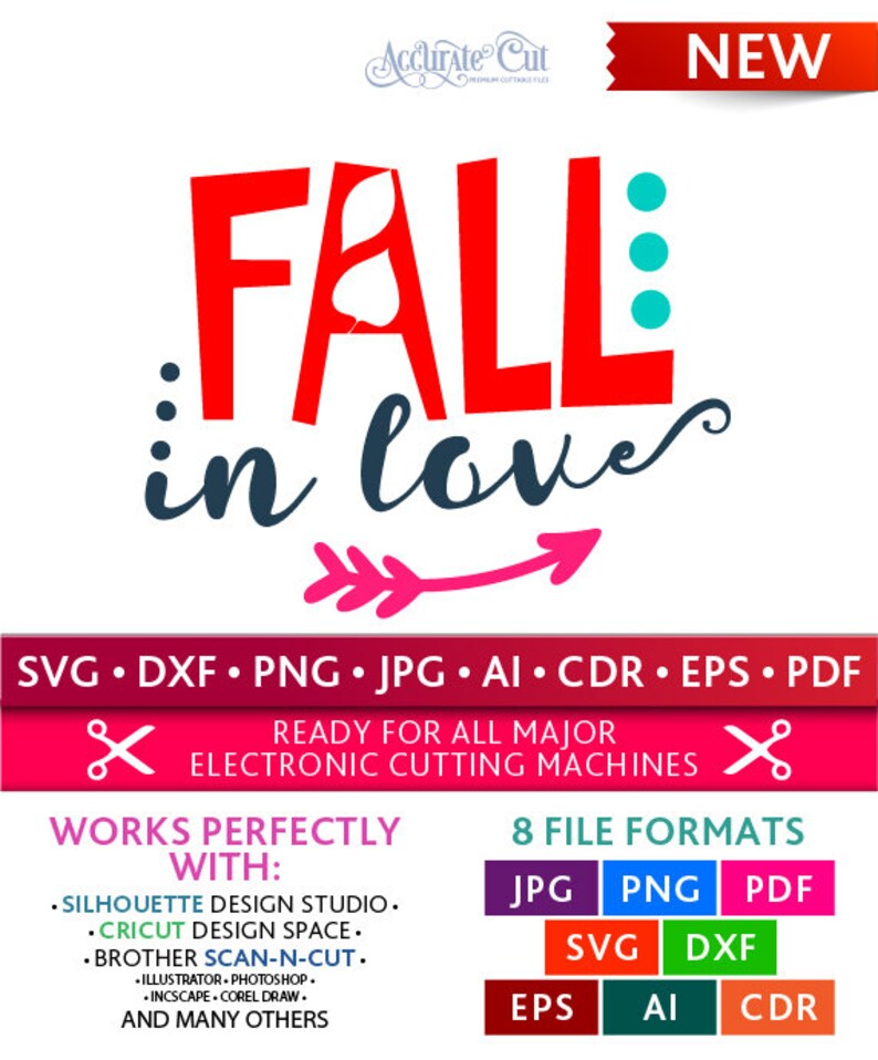 Download Fall in Love Svg Thanksgiving Fall Fall in Love Cut Files | Etsy