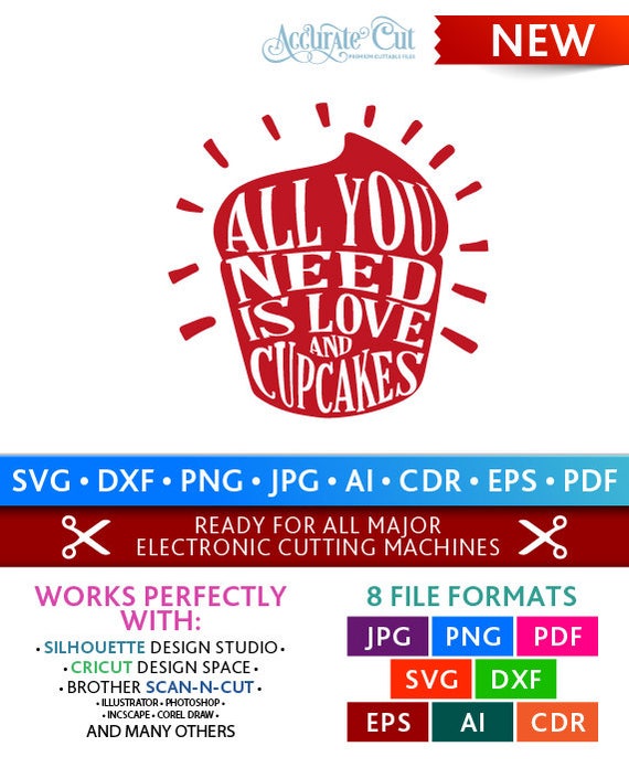 Download Love and Cupcakes Svg All You Need is Love and Cupcakes ...