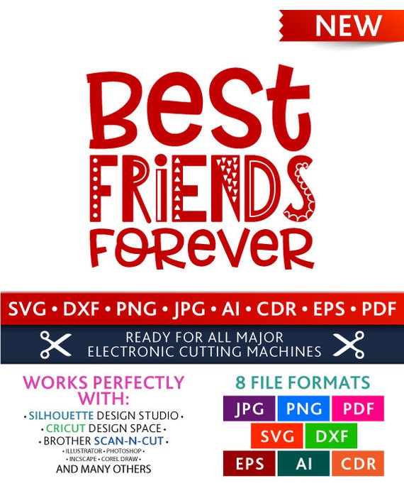 Download Best Friends Forever Svg Best Friends Forever Cut Files | Etsy