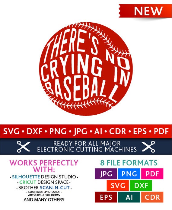 There S No Crying In Baseball Svg There S No Crying In Etsy