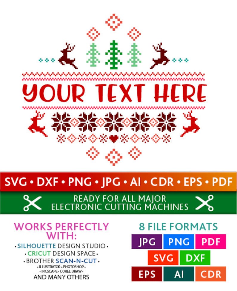 Christmas Sweater Svg Christmas Sweater Cut Files ...
