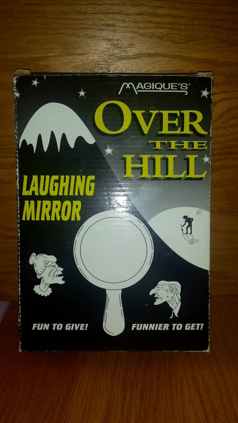 Vintage Over The Hill Laughing Mirror