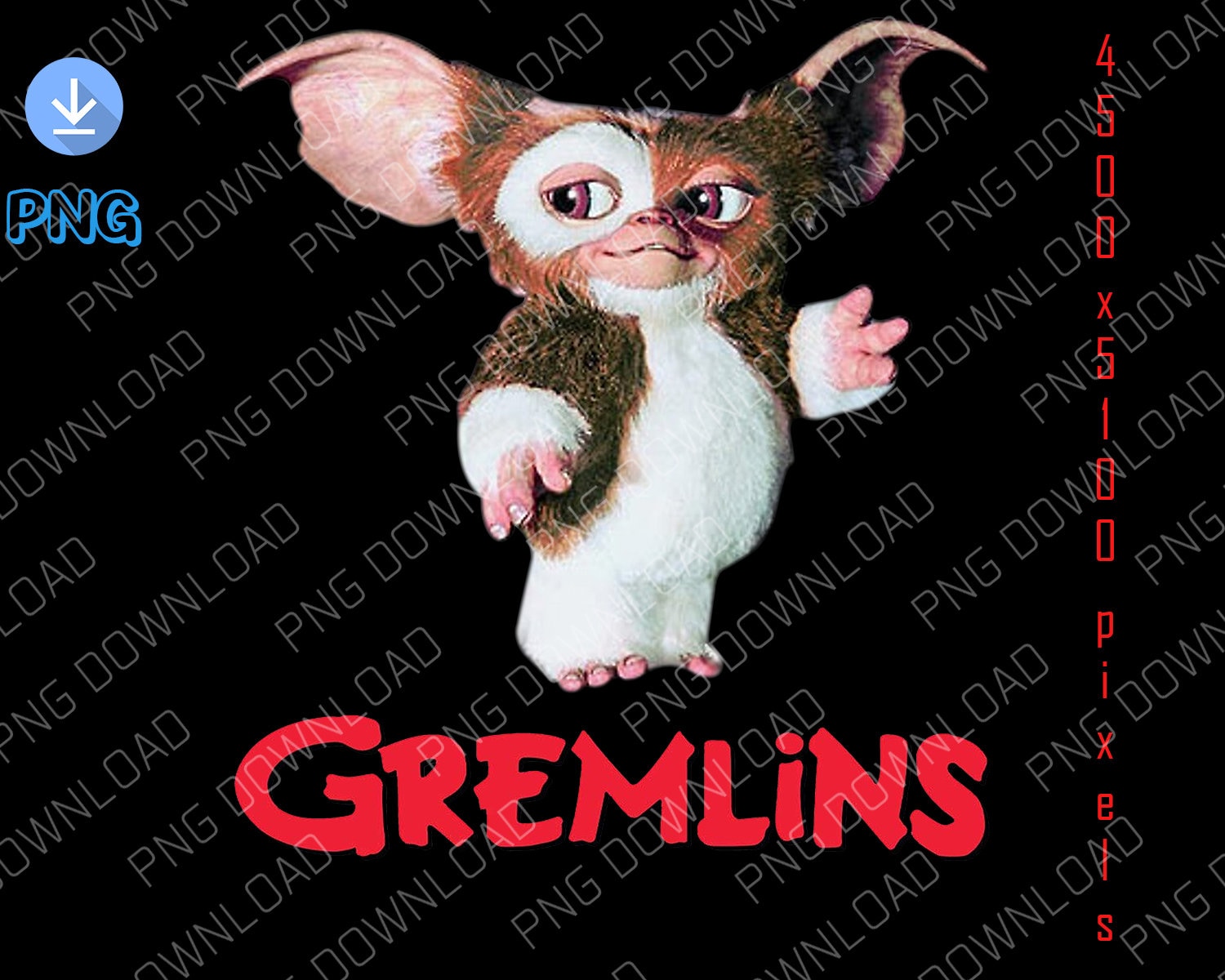 Gremlins Gizmo Png Sun Rays Gremlins Gizmo Digital Etsy