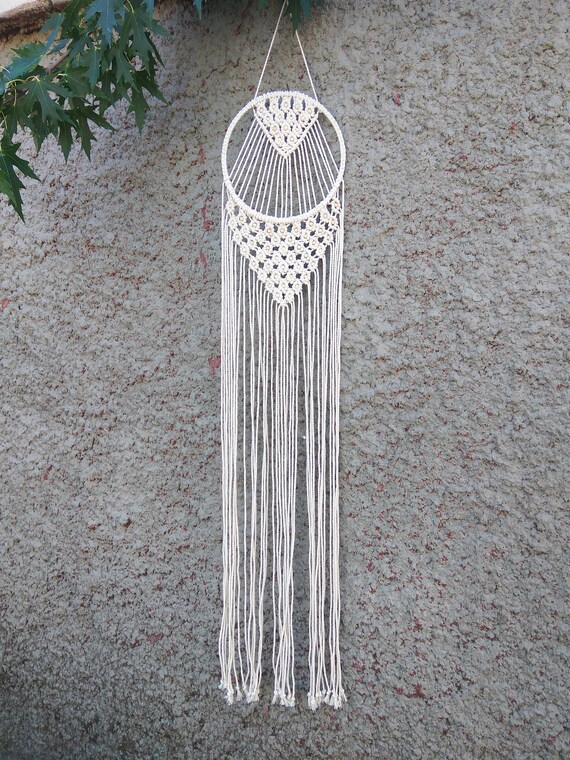 Macrame wall hanging Circle decor Art bohowall art Etsy