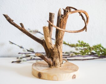 wooden jewelry tree stand / jewelry organizer / jewelry storage / jewelry display / wooden jewelry holder